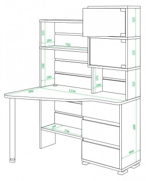 Стол компьютерный СР-322 в Тавде - tavda.mebel24.online | фото 2