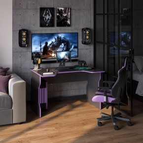 Стол компьютерный ВАРДИГ K1 120x82, антрацит/фиолетовый в Тавде - tavda.mebel24.online | фото 4