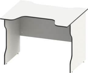 Стол компьютерный ВАРДИГ K2 100x82, белый/черный в Тавде - tavda.mebel24.online | фото 2