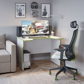 Стол компьютерный ВАРДИГ K2 100x82, белый/лайм в Тавде - tavda.mebel24.online | фото 4