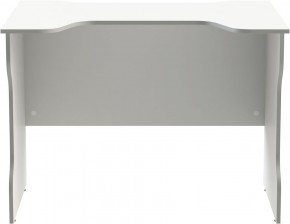 Стол компьютерный ВАРДИГ K2 100x82, белый/серебристый в Тавде - tavda.mebel24.online | фото 2
