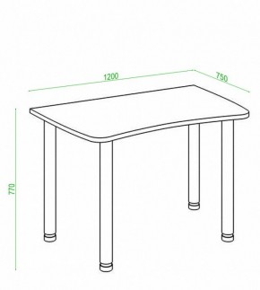 Стол офисный Домино Лайт СКЛ-Софт120МО в Тавде - tavda.mebel24.online | фото 3