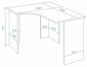 Стол письменный Домино Lite СКЛ-Угл120 в Тавде - tavda.mebel24.online | фото 4