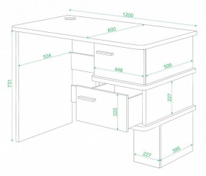 Стол письменный Домино СД-15 в Тавде - tavda.mebel24.online | фото 2