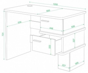 Стол письменный Домино СД-15 С в Тавде - tavda.mebel24.online | фото 2