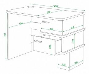 Стол письменный Домино СД-15С в Тавде - tavda.mebel24.online | фото 3