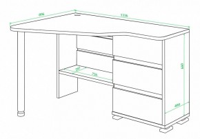 Стол письменный Домино СР-322С в Тавде - tavda.mebel24.online | фото 2