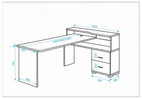 Стол письменный Домино СР-620/160 C в Тавде - tavda.mebel24.online | фото 2