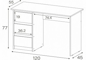 Стол письменный Идена в Тавде - tavda.mebel24.online | фото 4