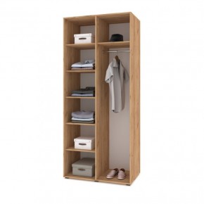 СТОУН С22 Шкаф 2-х створчатый (золотой дуб/графит) в Тавде - tavda.mebel24.online | фото 3