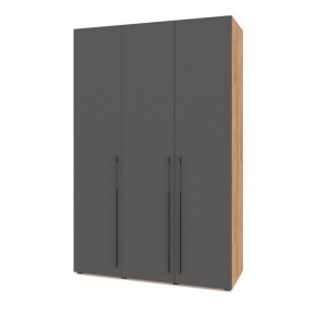 СТОУН С31 Шкаф 3-х створчатый (дуб золотой/графит) в Тавде - tavda.mebel24.online | фото 1