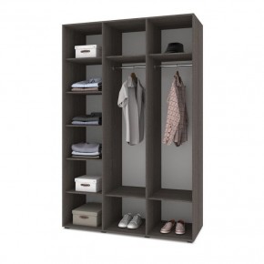 СТОУН С31 Шкаф 3-х створчатый (камень темный/ирландский дуб) в Тавде - tavda.mebel24.online | фото 3