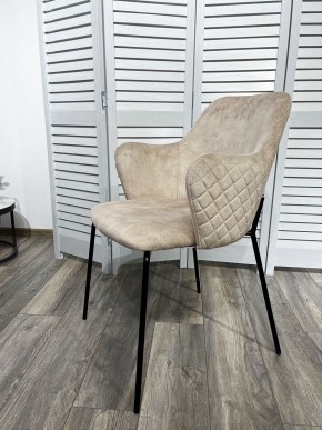 Стул AMARETTO VBP206 античный светло-бежевый, велюр без пальчикового эффекта /черный каркас, М-City в Тавде - tavda.mebel24.online | фото 7