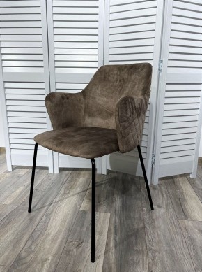 Стул AMARETTO VBP208 античный серо-бежевый/ черный каркас, М-City в Тавде - tavda.mebel24.online | фото 1