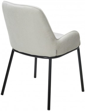 Стул BRIO CATO-01 Белый, фактурная ткань / черный каркас, ®DISAUR в Тавде - tavda.mebel24.online | фото 5