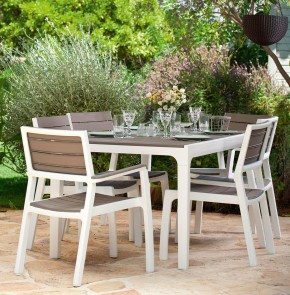 Стул c подлокотниками Гармония (Harmony armchair) белый-капучино в Тавде - tavda.mebel24.online | фото 3
