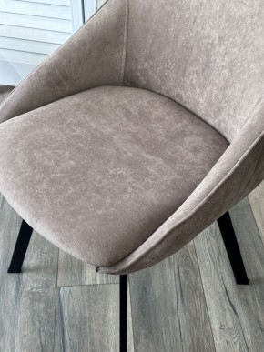 Стул CASA, 360 град. поворот. B5 Капучино, велюр / черный каркас,М-City в Тавде - tavda.mebel24.online | фото 3