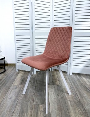 Стул DAIQUIRI BLUVEL-52 PINK / белый каркас, велюр М-City в Тавде - tavda.mebel24.online | фото 7
