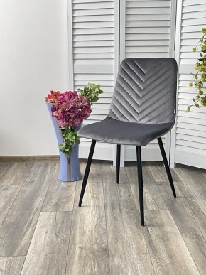 Стул DUKE BLUVEL-14 GREY, велюр / черный каркас М-City в Тавде - tavda.mebel24.online | фото 4