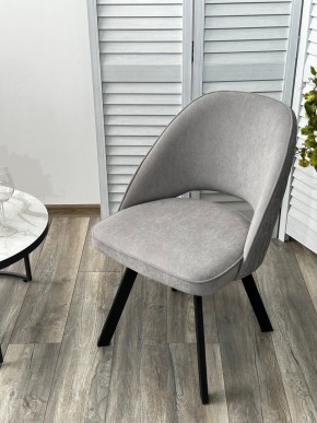 Стул DUNA 360 град. поворот. B22 Серый, велюр / черный каркас, М-City в Тавде - tavda.mebel24.online | фото 8