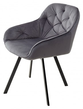 Стул GALE 360 град. поворот. BLUVEL-14 GREY, велюр/ черный каркас, М-City в Тавде - tavda.mebel24.online | фото 5