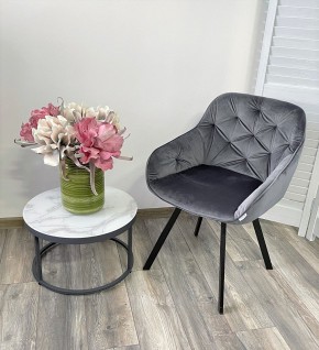 Стул GALE 360 град. поворот. BLUVEL-14 GREY, велюр/ черный каркас, М-City в Тавде - tavda.mebel24.online | фото 8