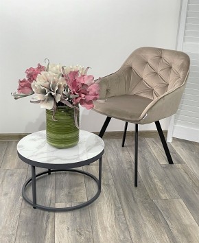 Стул GALE 360 град. поворот. BLUVEL-40 BEIGE, велюр/ черный каркас, М-City в Тавде - tavda.mebel24.online | фото 2