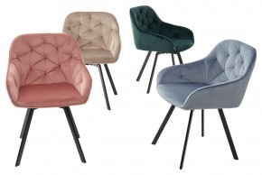Стул GALE 360 град. поворот. BLUVEL-40 BEIGE, велюр/ черный каркас, М-City в Тавде - tavda.mebel24.online | фото 3