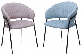 Стул ГЕММА, цвет RAIN 13 blue, велюр / черный каркас М-City в Тавде - tavda.mebel24.online | фото 8