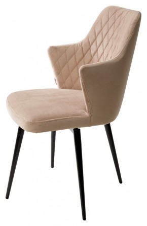 Стул HERMAN 360 град. БЕЖЕВЫЙ #5, велюр / черный каркас М-City в Тавде - tavda.mebel24.online | фото 6