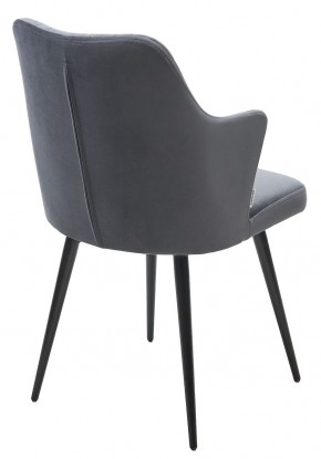 Стул HERMAN 360 град. BM-3 ТЕМНО-СЕРЫЙ, велюр / черный каркас М-City в Тавде - tavda.mebel24.online | фото 4