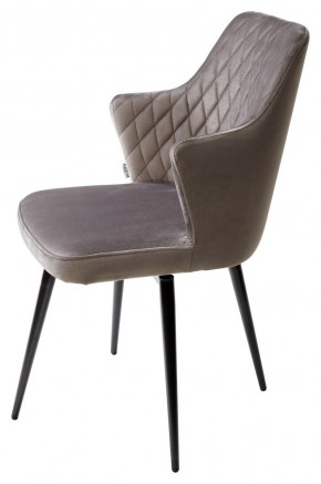 Стул HERMAN 360 град. ГРАФИТ #14, велюр / черный каркас М-City в Тавде - tavda.mebel24.online | фото 4