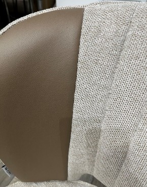 Стул HERMES WZ2042-02 светло-бежевый фактурный велюр/ HK017-31 серо-коричневый PU, М-City в Тавде - tavda.mebel24.online | фото 2