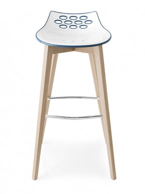 Стул JAM W CB/1487, ash.P12 smoke/ P799-P12P WHITE/ GLOSSY SKY BLUE в Тавде - tavda.mebel24.online | фото