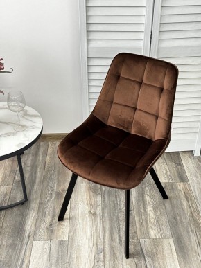Стул ONION G062-10 шоколадный, велюр/ черный каркас М-City в Тавде - tavda.mebel24.online | фото 2