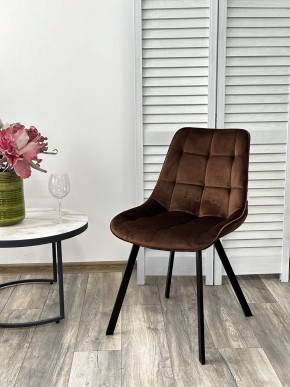 Стул ONION G062-10 шоколадный, велюр/ черный каркас М-City в Тавде - tavda.mebel24.online | фото 3