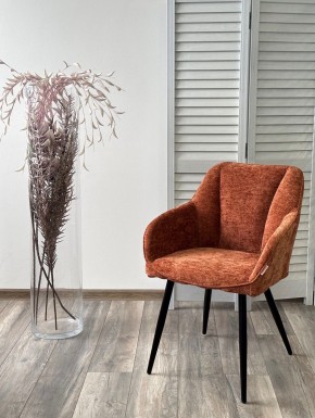 Стул REFLET 3018-09 терракотовый, шенилл / черный каркас, ®DISAUR в Тавде - tavda.mebel24.online | фото 2