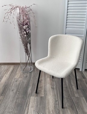 Стул RIYA UF992-01 Белый, teddy / черный каркас М-City в Тавде - tavda.mebel24.online | фото 5