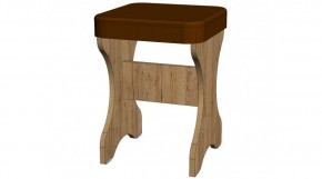 Табурет (комплект 2 шт) дуб вотан/коричневый в Тавде - tavda.mebel24.online | фото