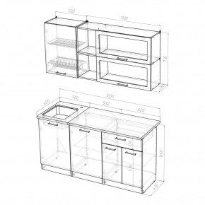 ТАТЬЯНА Кухонный гарнитур Стандарт (1600 мм ) в Тавде - tavda.mebel24.online | фото 2