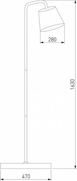Торшер Eurosvet Montero 01135/1 черный в Тавде - tavda.mebel24.online | фото 2