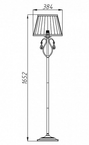 Торшер Maytoni Brionia ARM172-11-G в Тавде - tavda.mebel24.online | фото 2