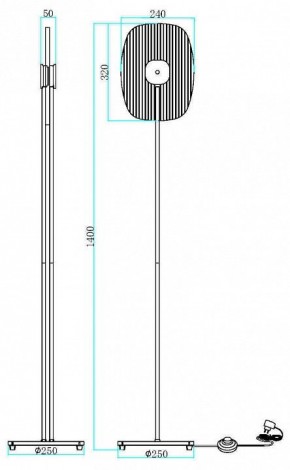 Торшер Maytoni Eclipse MOD152FL-L1BK в Тавде - tavda.mebel24.online | фото 2