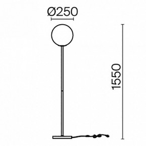 Торшер Maytoni Ring MOD013FL-01BS в Тавде - tavda.mebel24.online | фото 4