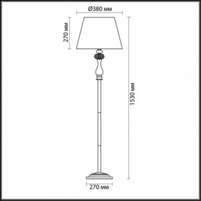 Торшер Odeon Light Gaellori 3393/1F в Тавде - tavda.mebel24.online | фото 3