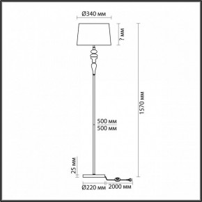 Торшер Odeon Light Homi 5040/1F в Тавде - tavda.mebel24.online | фото 4