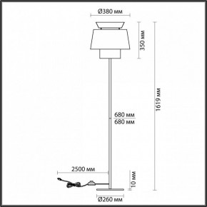 Торшер Odeon Light Kressa 4992/1F в Тавде - tavda.mebel24.online | фото 4