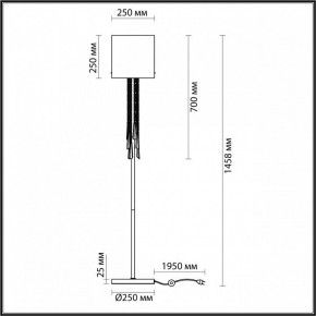 Торшер Odeon Light Nicole 4886/1F в Тавде - tavda.mebel24.online | фото 4