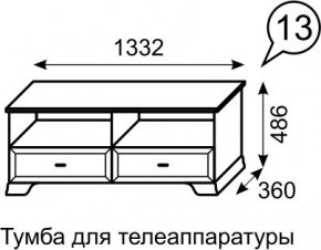Тумба для телеаппаратуры Венеция 13 бодега в Тавде - tavda.mebel24.online | фото 2