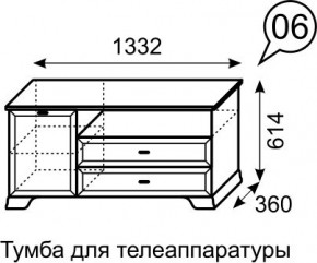 Тумба для телеаппаратуры Венеция 6 бодега в Тавде - tavda.mebel24.online | фото 3